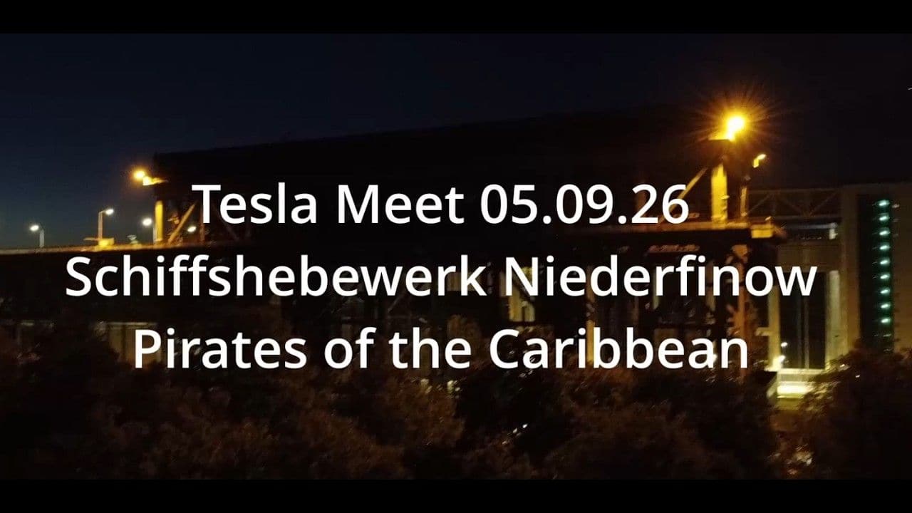 Vorschaubild zum Video: Video: TeslaDreamy auf YouTube, Lightshow „Pirates of the Caribbean“ am 5. September 2026